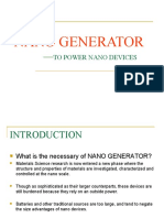 Nano Generator: To Power Nano Devices