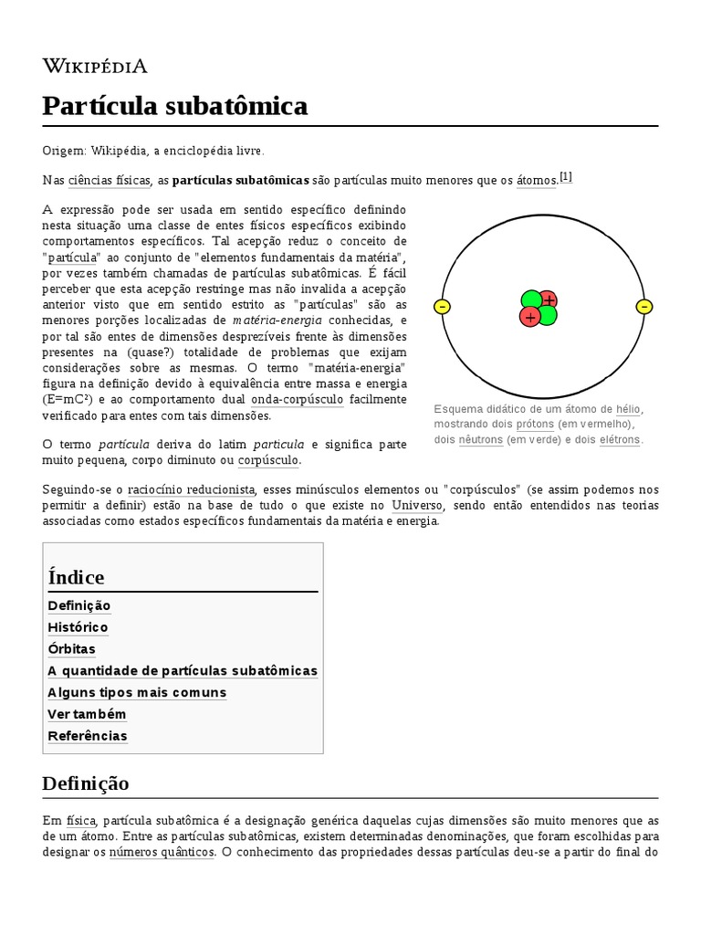 Partículas Subatômicas | PDF | Mecânica Quântica | Física Nuclear