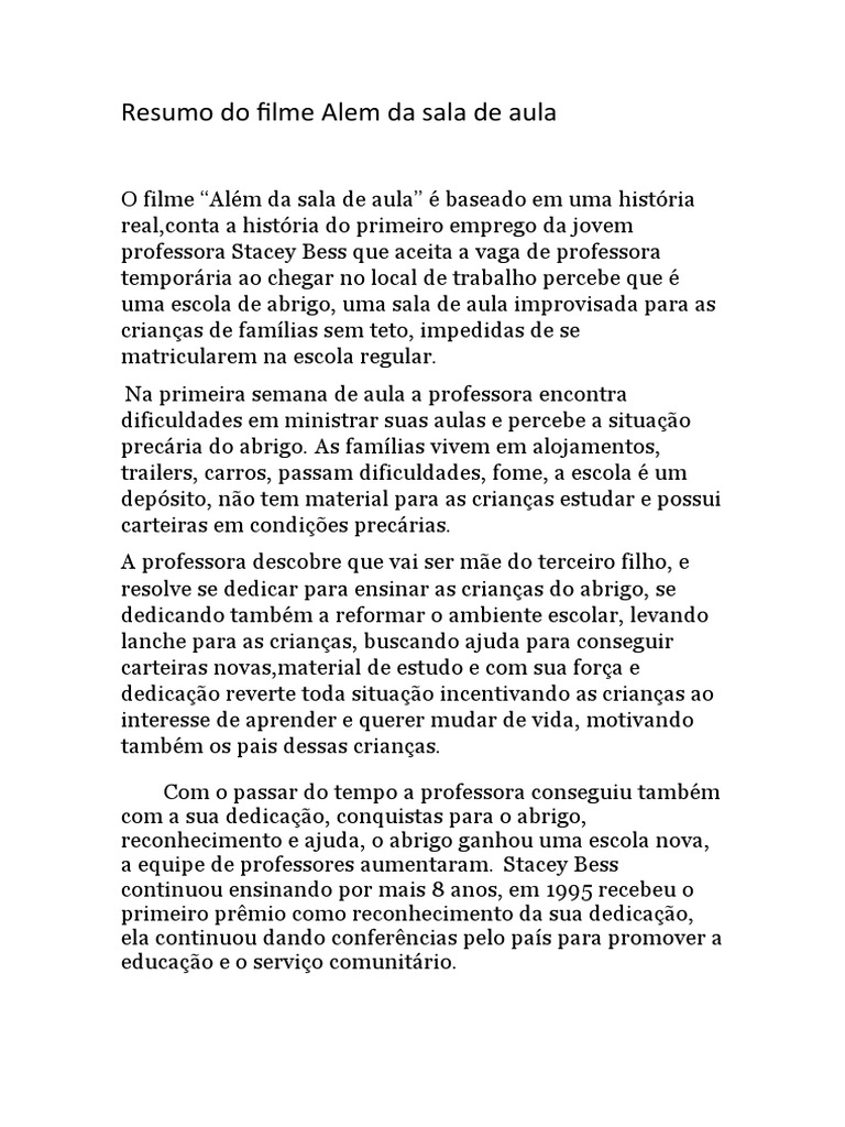 Resumo do filme 