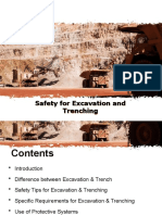Safety For Excavation and Trenching