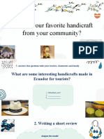 What Is Your Favorite Handicraft From Your Community?