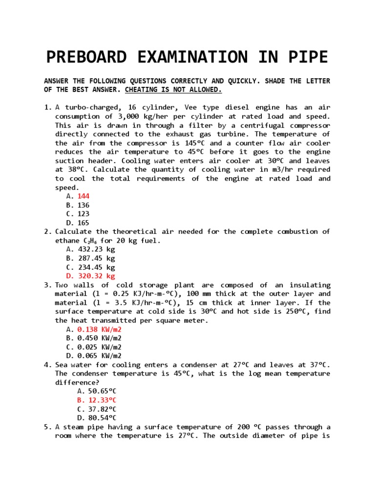 Ust Mock Boards - Pipe | PDF | Heat Transfer | Pump