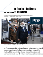 Métro de Paris : la ligne 14 trouve le Nord - Libération