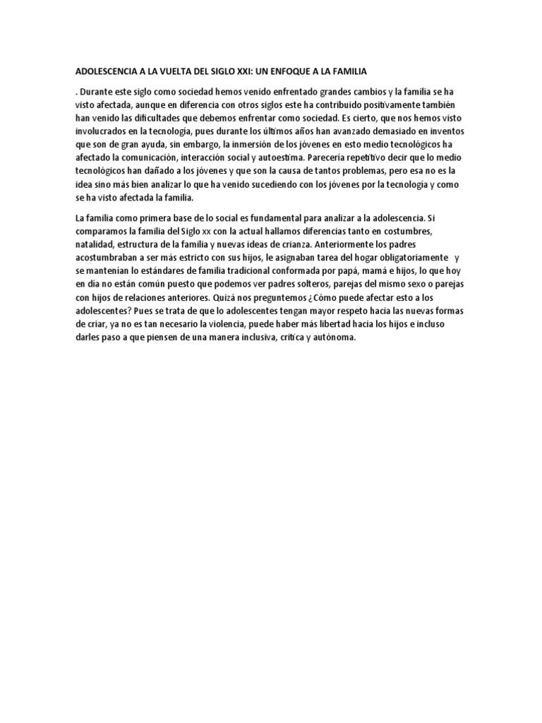 Impacto de la Tecnología en la Adolescencia | PDF
