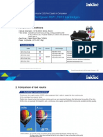 Pigment Inks For Epson T071, T073 Cartridges: 1. Comparison Conditions