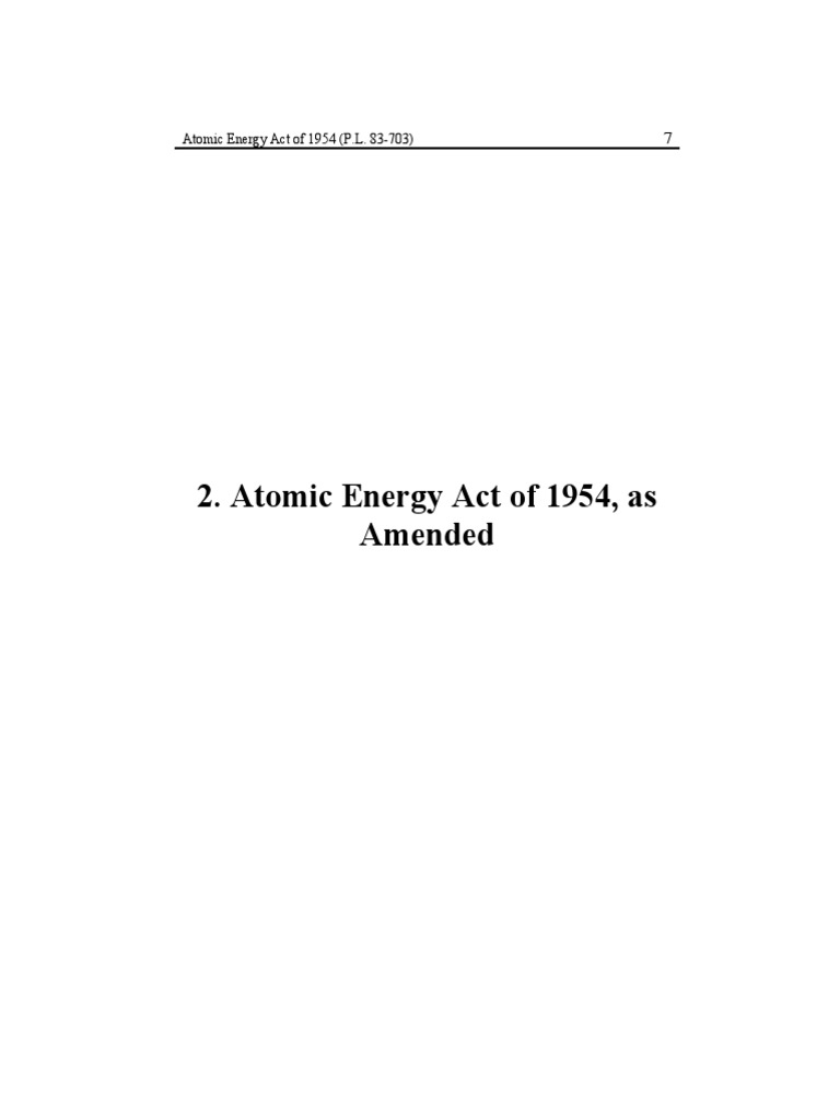 Atomic Energy Act of 1954.pd PDF Nuclear Weapons U.S. Securities