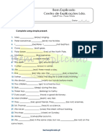 0.4 - Ficha de Trabalho - Present Simple