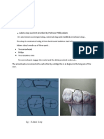 Adams clasp construction steps