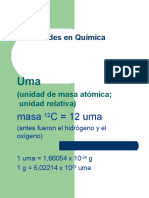 Cantidades en Química: Masa Atómica, Masa Molecular y Mol