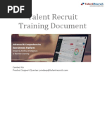 Talent Recruit Training Document: Contact Us