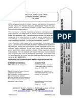Inspection, Maintenance and Recharge Service Manual P/N 05603