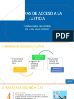 Barreras de Acceso A La Justicia: Teoría General Del Proceso
