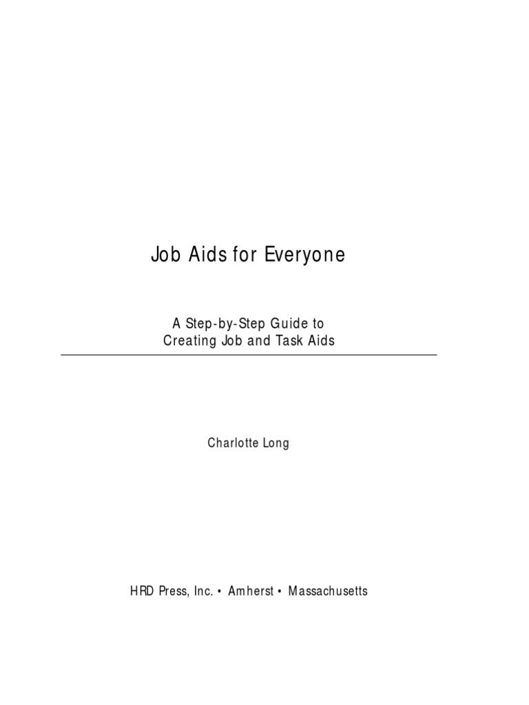 HRD Press Job Aids For Everyone PDF | PDF | Decision Making | Computing ...