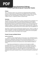 Product-Development Challenge: A Home Health-Monitoring and Trauma-Alert System