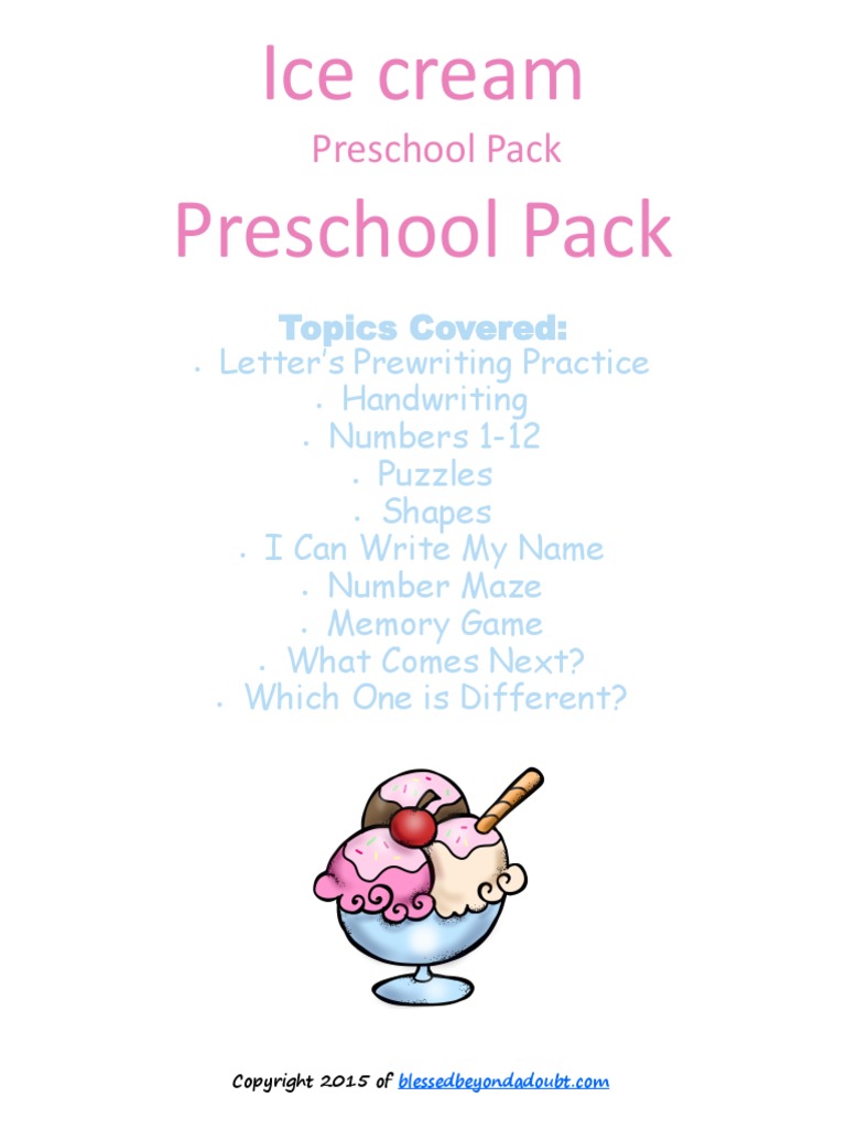 Icecreampresspreschool | PDF | Intellectual Works | Communication