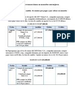 Registro de Transacciones en Monedas Extranjeras