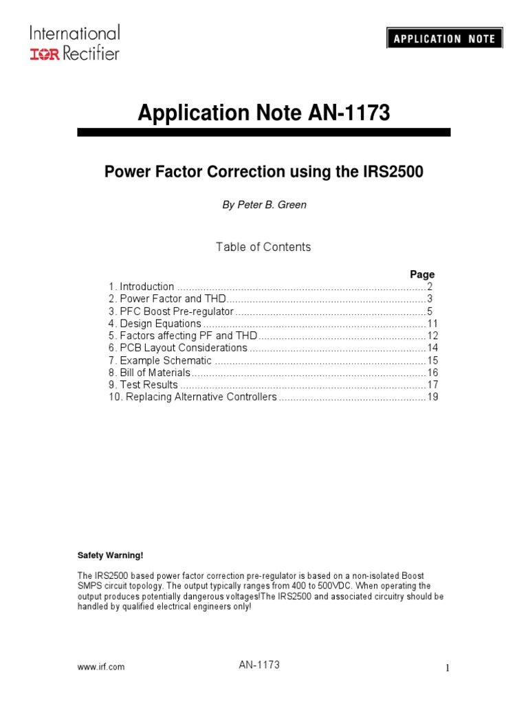 An 1173 PDF | PDF | Ac Power | Rectifier