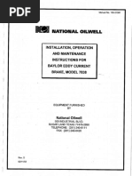 National Oilwell: Installation, Operation and Maintenance Instructions For Baylor Eddy Current Brake, Model 7838