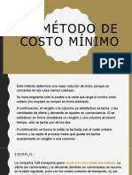 3.4 Costo Minimo