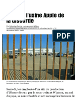 En Inde, l'usine Apple de la discorde - Libération