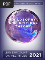 Stanford University Press | Philosophy and Critical Theory 2021