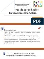 Monitoreo de aprendizajes Educación Matemática