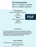Unidad 2 Fase 3 - Aplicar El Diseño Cuadro Latino y El Diseño Factorial - Meiby - Dajome - PPSX