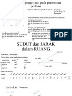 SUDUT Dan JARAK Di RUANG