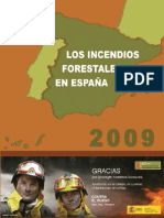 Los Incendios Forestales en España 2009