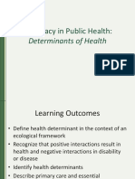 PH Determinants of Health