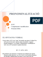 La Pronominalitzacio