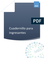 Cuadernillo Ingresantes 2020 PDF