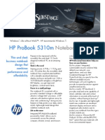 Hp Probook 5310m Notebook Pc Datasheet