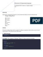 Control Structures PDF