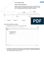 Modelado y análisis estructural mediante SAP2000 de una viga continua con cargas distribuidas