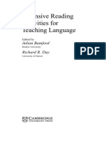 Extensive Reading Activities For Teaching Language: Julian Bamford Richard R. Day