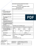 Course Registration Form PDF