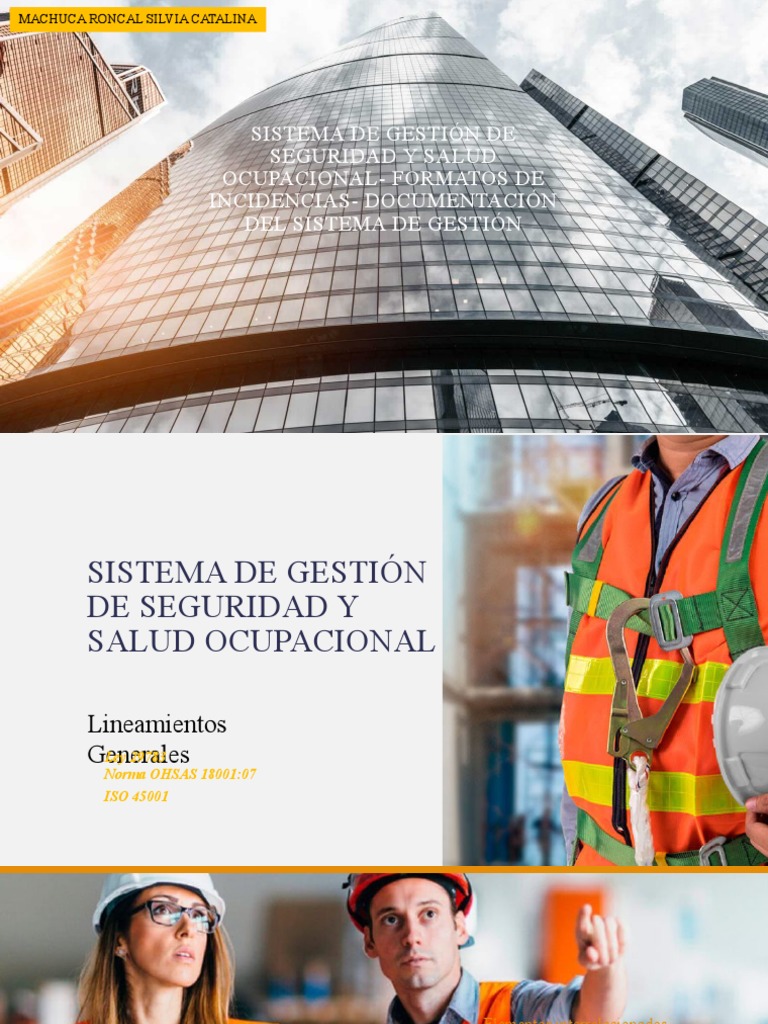 Sistema de Gestión de Seguridad y Salud Ocupacional | PDF | Seguridad y ...