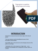 fingerprint recognization using image processing