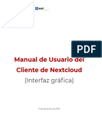 Guía rápida cliente Nextcloud SATCLOUD