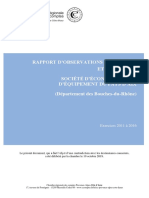 Rapport CRC sur la SEMEPA Gestion 2011 à 2016