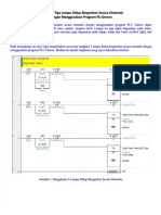 Rangkaian Tiga Lampu Hidup Bergantian Secara Otomatis Dengan Menggunakan Program PLC Omron