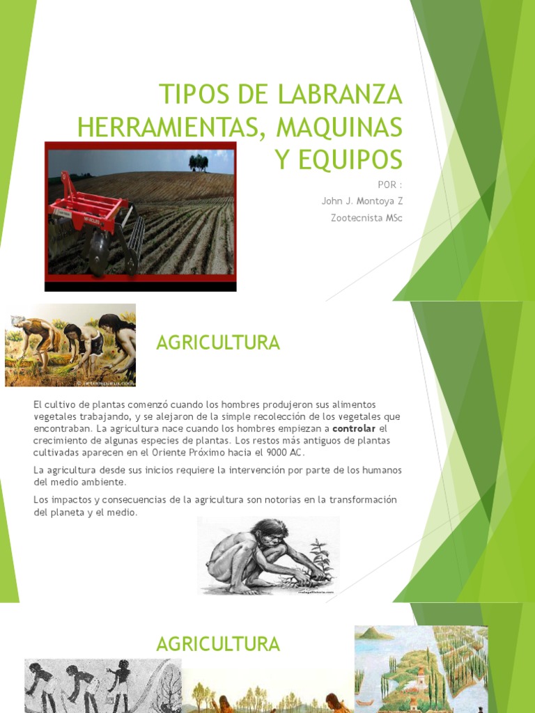 1 - Tipos de Labranza PDF | PDF | Agricultura | Arado