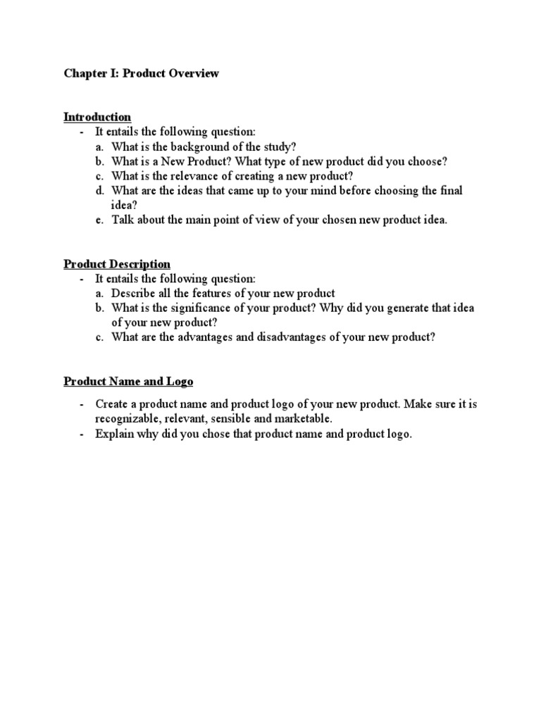 New Product Overview and Description | PDF