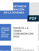 La Importancia de La Oración