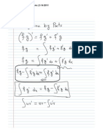 Class Notes | 8.1 Integration by Parts | 2010 - 2011 (F Period)