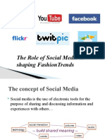 The role of social media in fashion