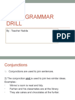 Quick Grammar Drill: By: Teacher Nabila