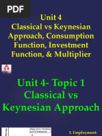 Unit 4 - Class 3 PPT - Classical & Keynesian Approach