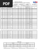 Department of Education: School Form 8 Learner's Basic Health and Nutrition Report For Senior High School (SF8-SHS)